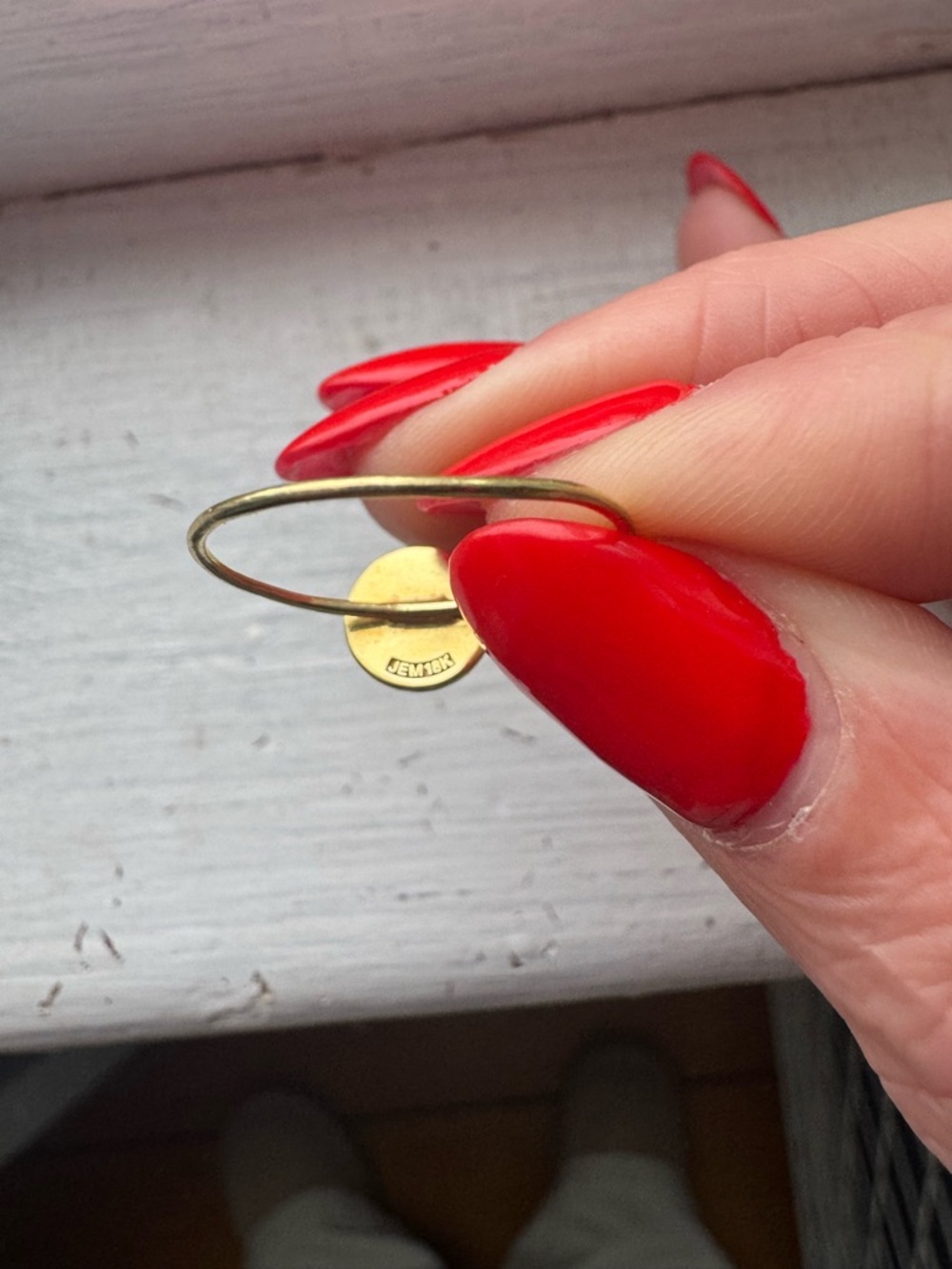 Jennifer Meyer 18k initial “c” ring diamonds - Picture 3 of 4